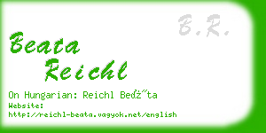 beata reichl business card